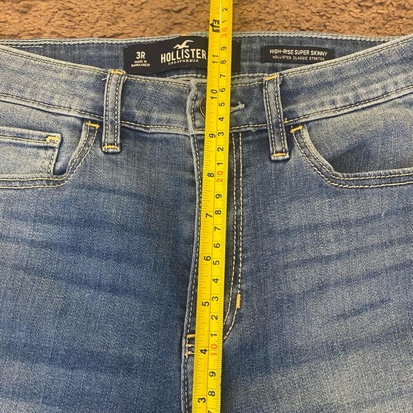 Hollister Curvy High Rise Super Skinny Denim Jeans Tall Size 26 x 30 - Picture 7 of 7
